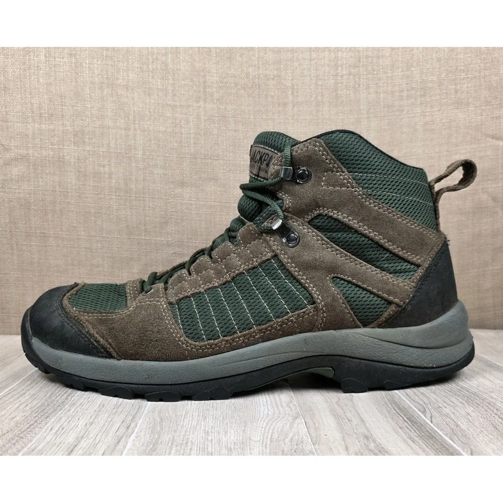 Duluth Trading Co. JackPine Brown Green Walking Hiking Boots Men's Size 13M